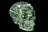 Realistic, Polished Hamine Jasper Skull #151233-1